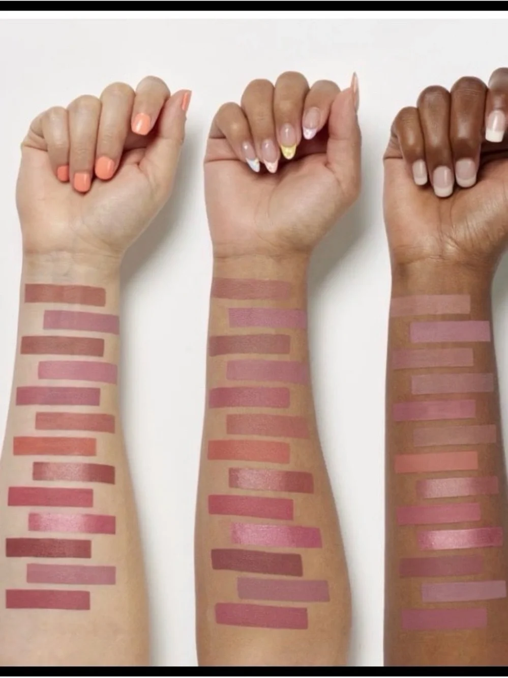 Stila Liquid Lipstick Trio — Red, Mauve, Brown